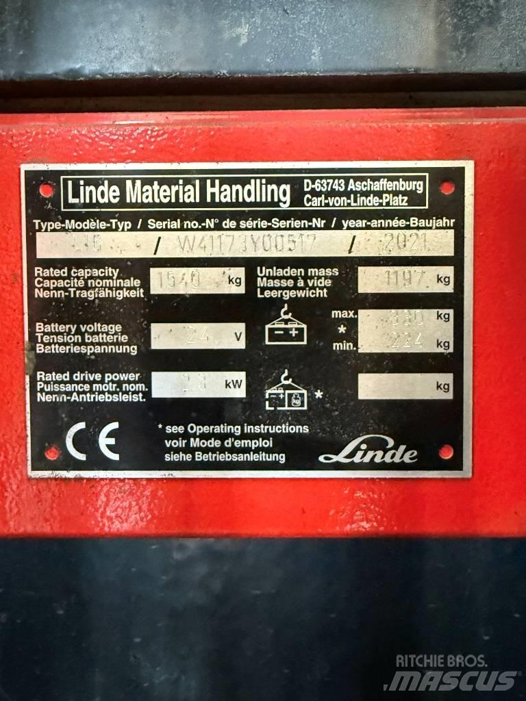 Linde L16APi/1173 معدات التكديس الجوالة