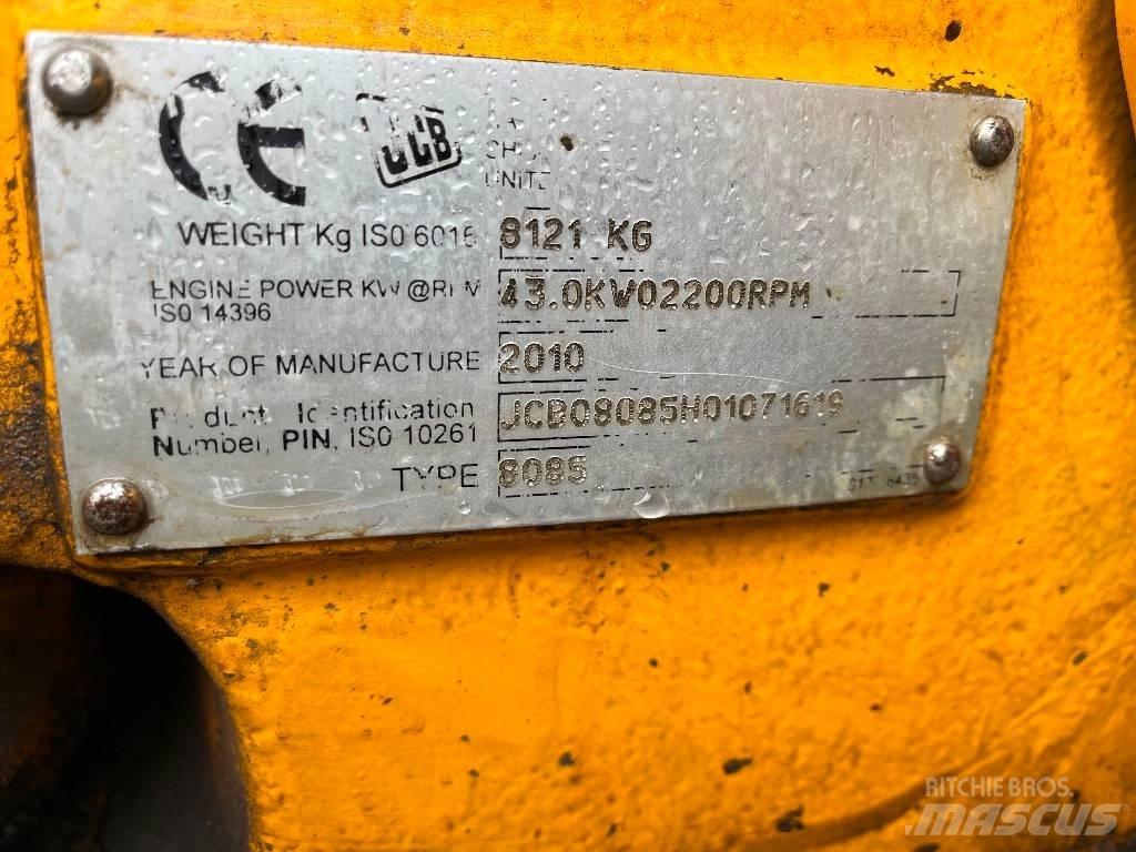 JCB 8085 ECO حفارات وسط 7 طن - 12 طن