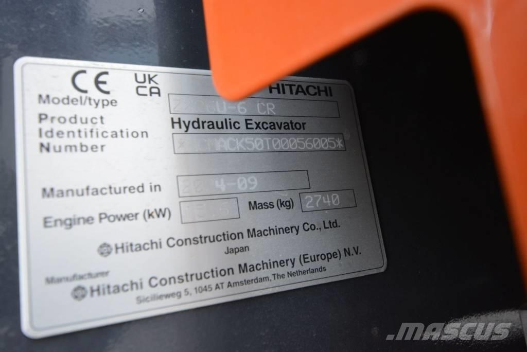 Hitachi ZX 26 U-6 حفارات صغيرة أقل من 7 طن (حفارات صغيرة)