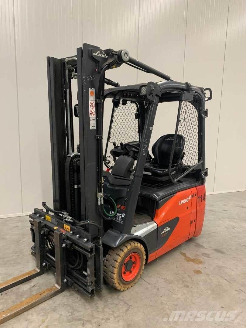 Linde E16 شاحنات ذات رافعات شوكية تعمل بالكهرباء