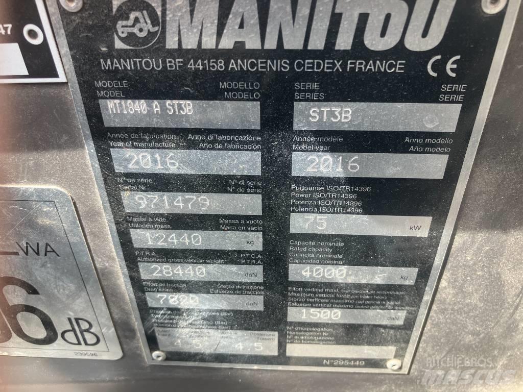 Manitou MT 1840 A مناولات متداخلة