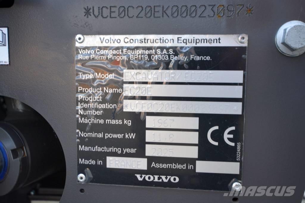 Volvo EC 20 E حفارات صغيرة أقل من 7 طن (حفارات صغيرة)