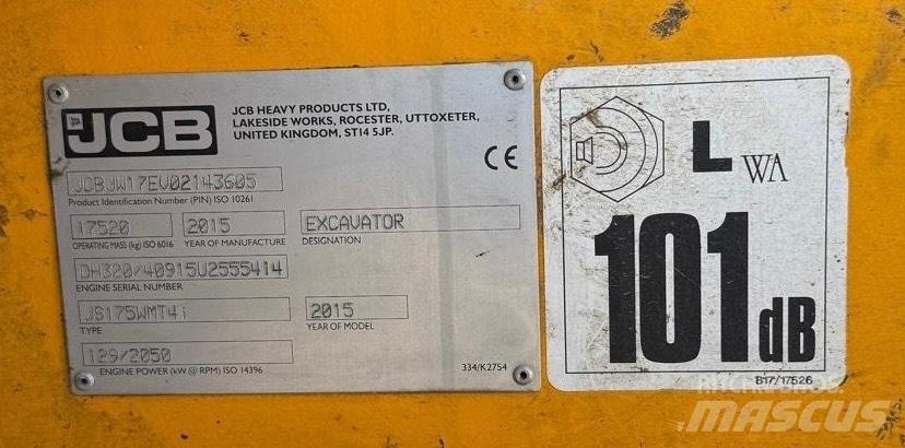 JCB JS 175 W حفارات بعجل