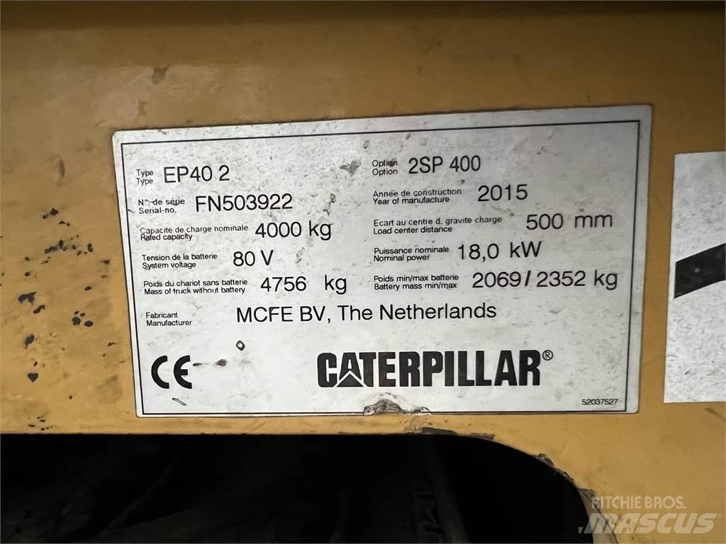 CAT erpillar EP40 شاحنات ذات رافعات شوكية تعمل بالكهرباء