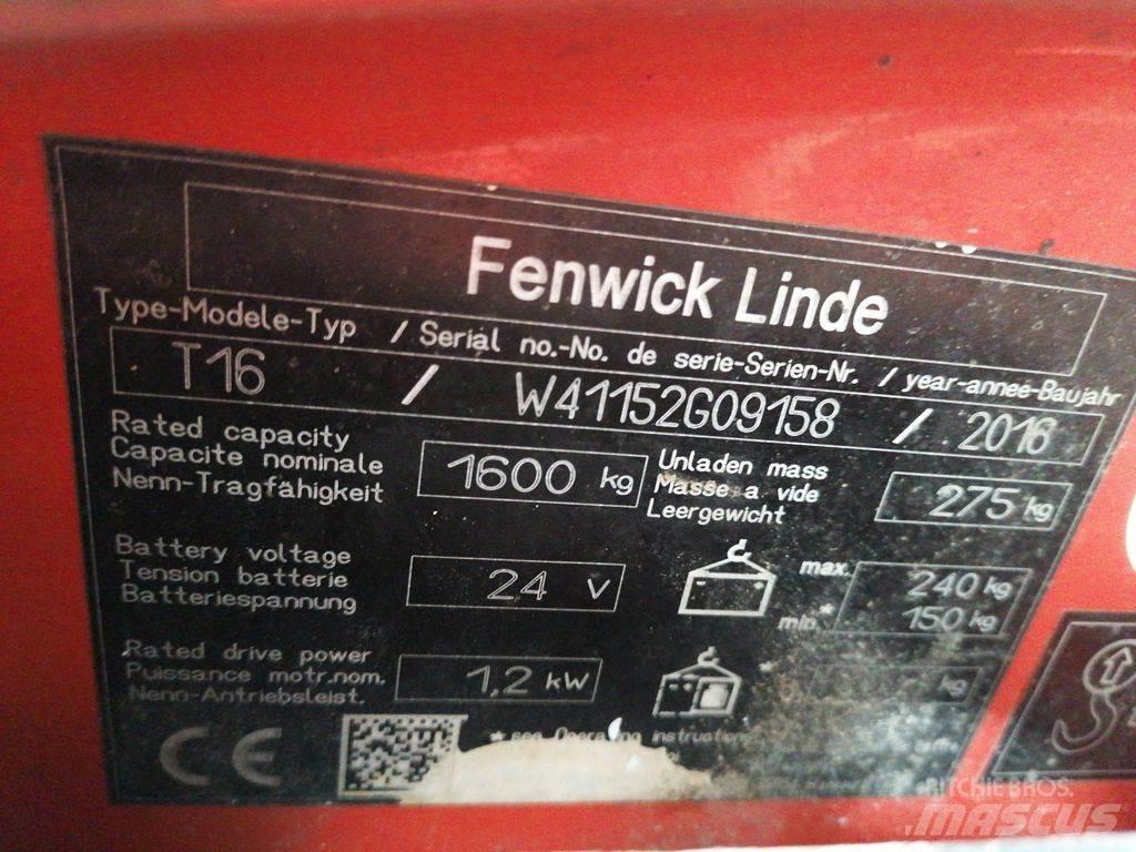 Linde T16 معدات الرفع منخفض المستوى