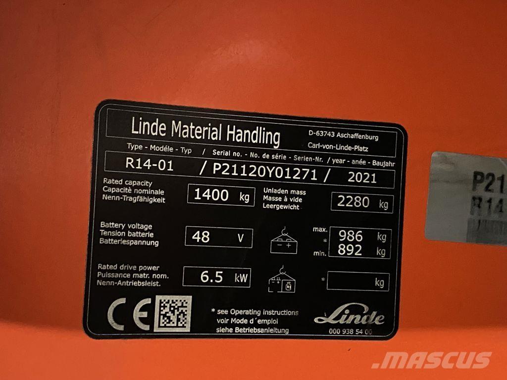 Linde R14-01 شاحنة مناولة