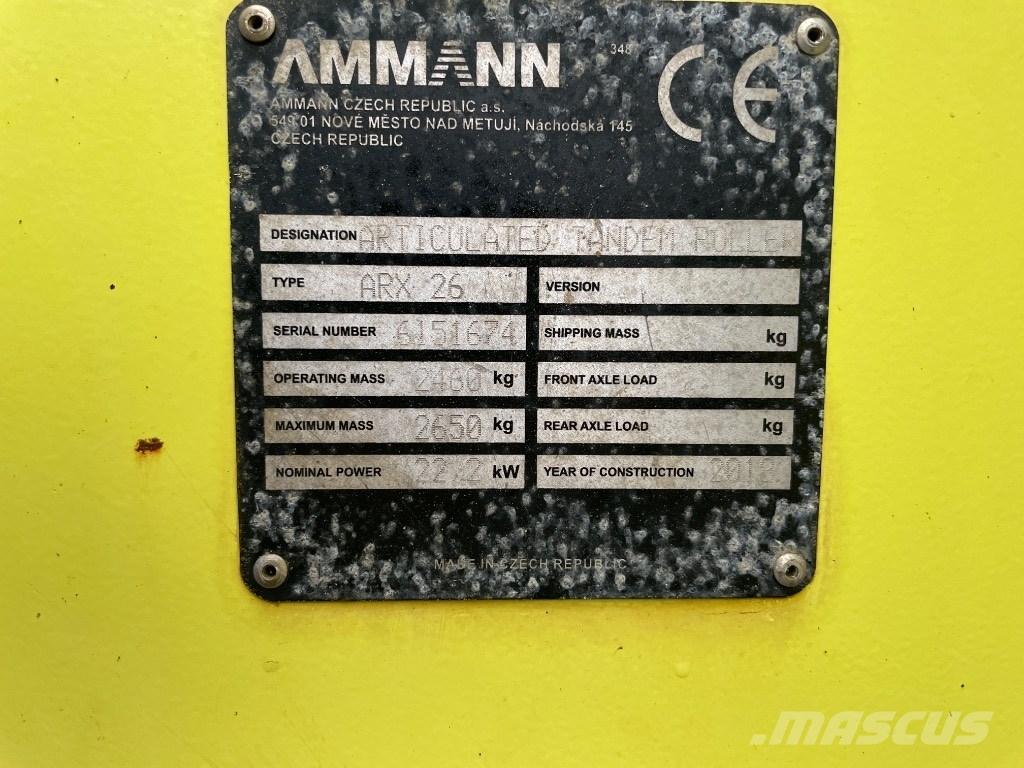 Ammann ARX 26 مداحل ثنائية الاسطوانة