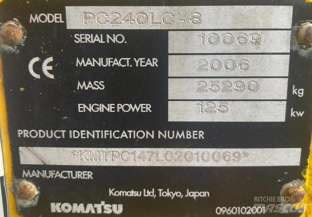 Komatsu PC 240 LC-8 حفارات زحافة