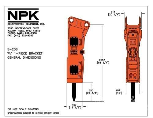 NPK E 208 A مطارق / كسارات
