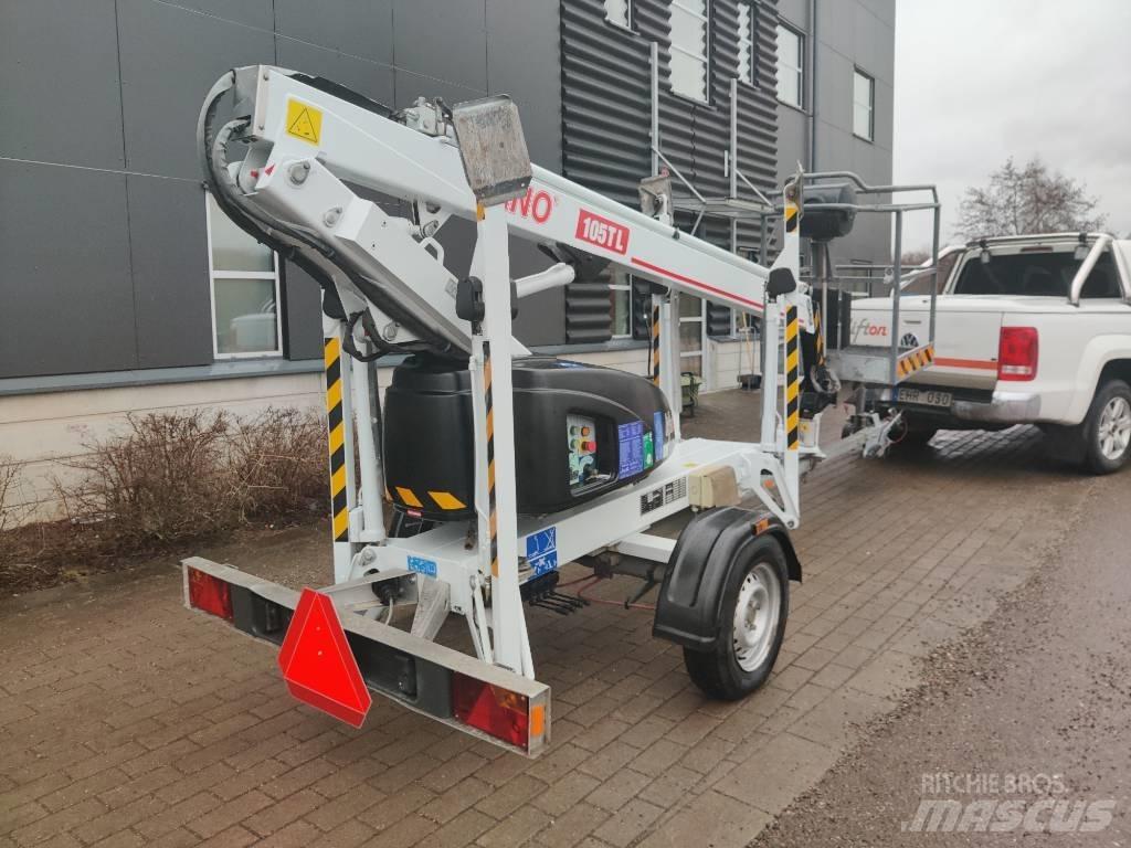 Dino 105 TL Skylift المنصات الهوائية المثبتة على مقطورة