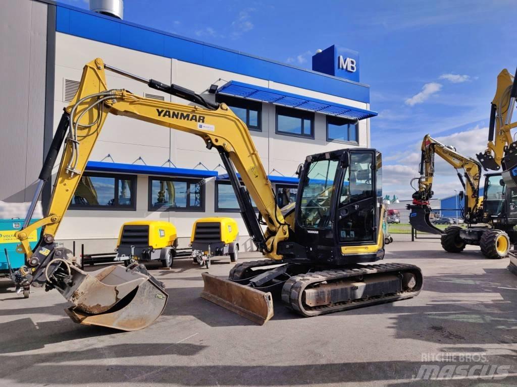 Yanmar Vio 80-1A حفارات وسط 7 طن - 12 طن