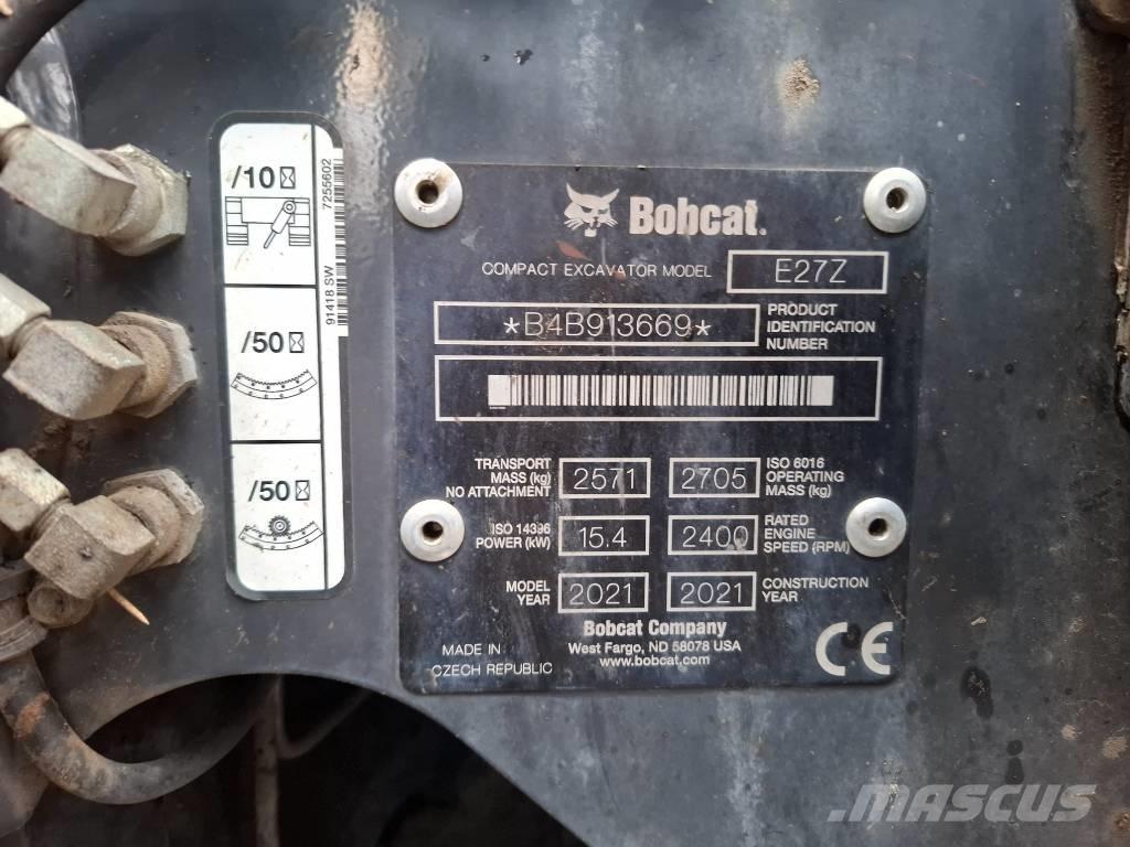 Bobcat E 27Z حفارات صغيرة أقل من 7 طن (حفارات صغيرة)