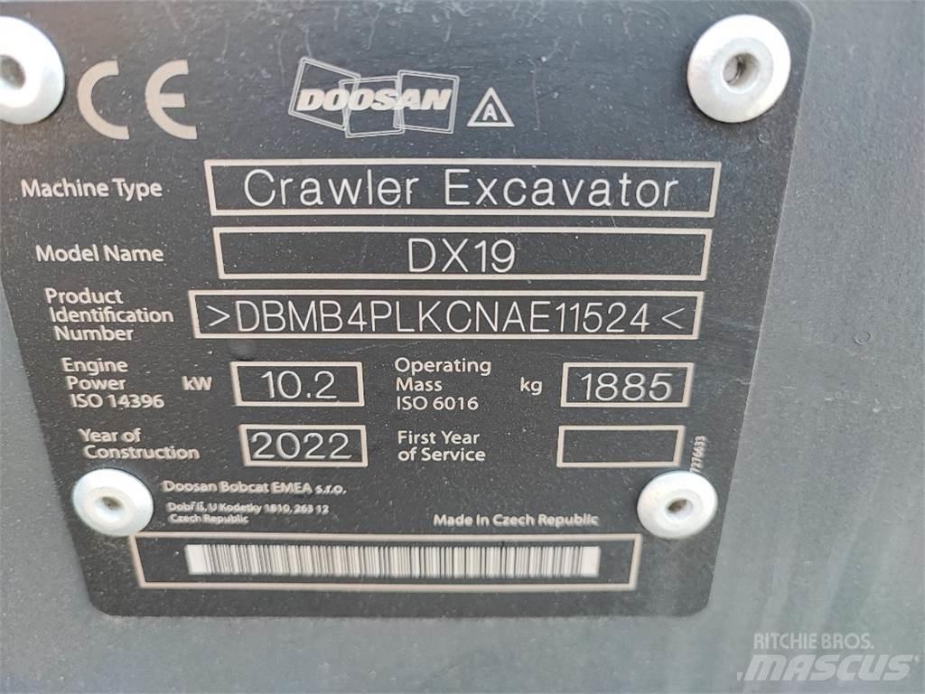 Doosan DX19 حفارات صغيرة أقل من 7 طن (حفارات صغيرة)