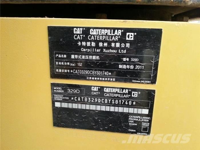 CAT 329 D L حفارات زحافة