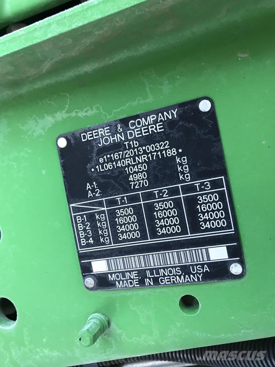 John Deere 6R 140 الجرارات