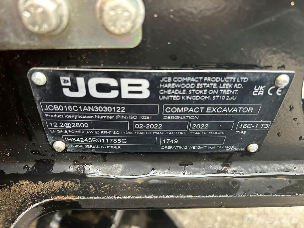 JCB 16C-1 حفارات صغيرة أقل من 7 طن (حفارات صغيرة)