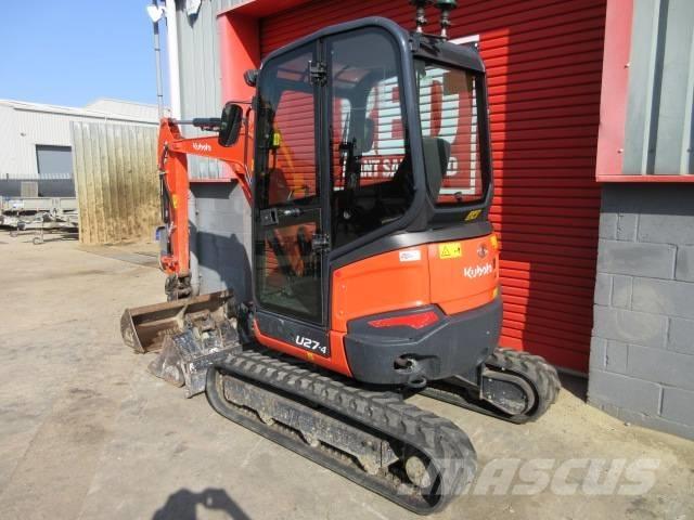 Kubota U 27-4 حفارات صغيرة أقل من 7 طن (حفارات صغيرة)