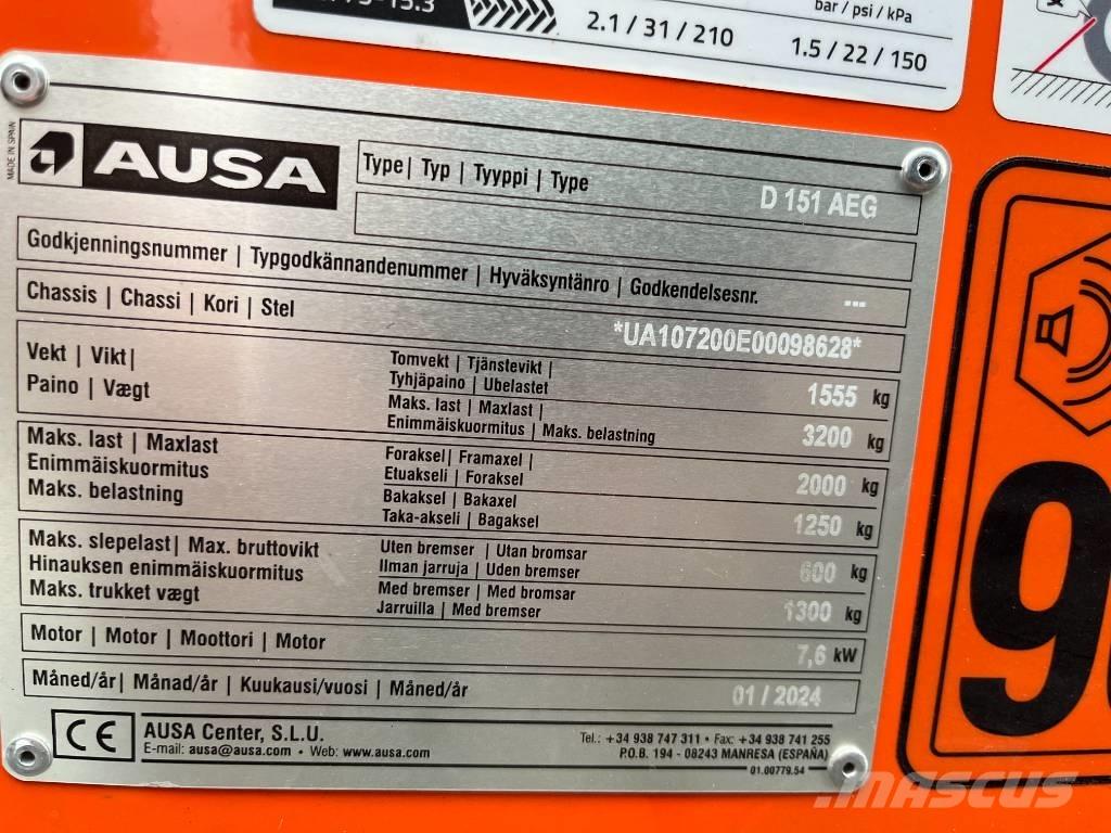 Ausa D151AEG عربات نقل قلابة للمواقع