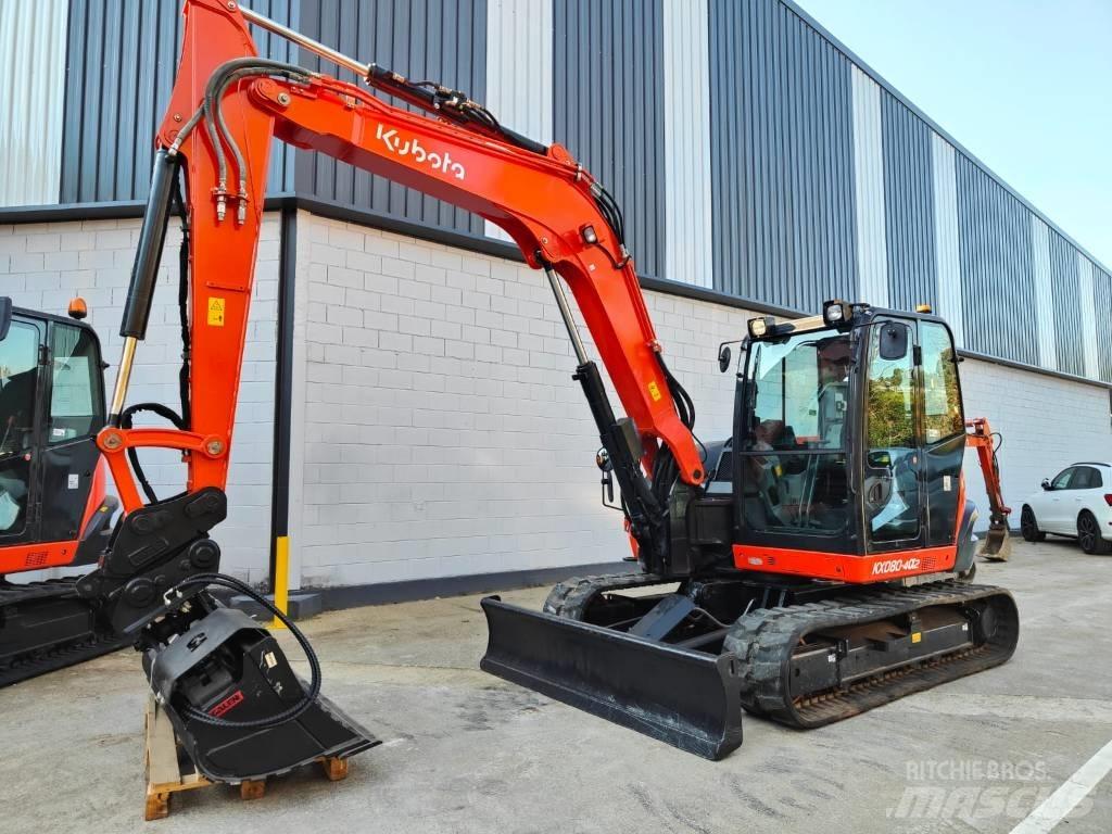 Kubota KX080-4a2 حفارات وسط 7 طن - 12 طن