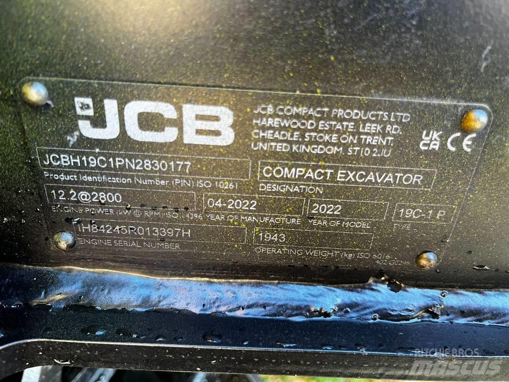 JCB 19 C-1 حفارات صغيرة أقل من 7 طن (حفارات صغيرة)