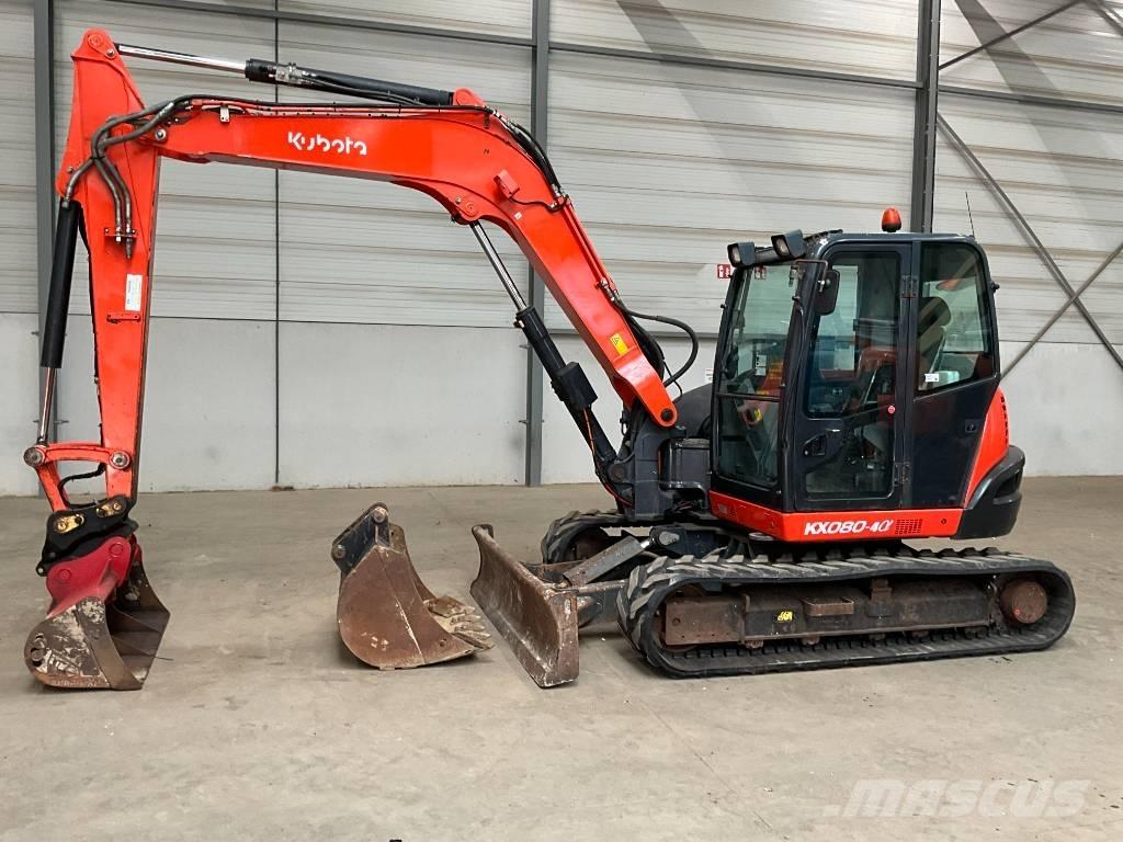 Kubota KX 080-4 A حفارات وسط 7 طن - 12 طن