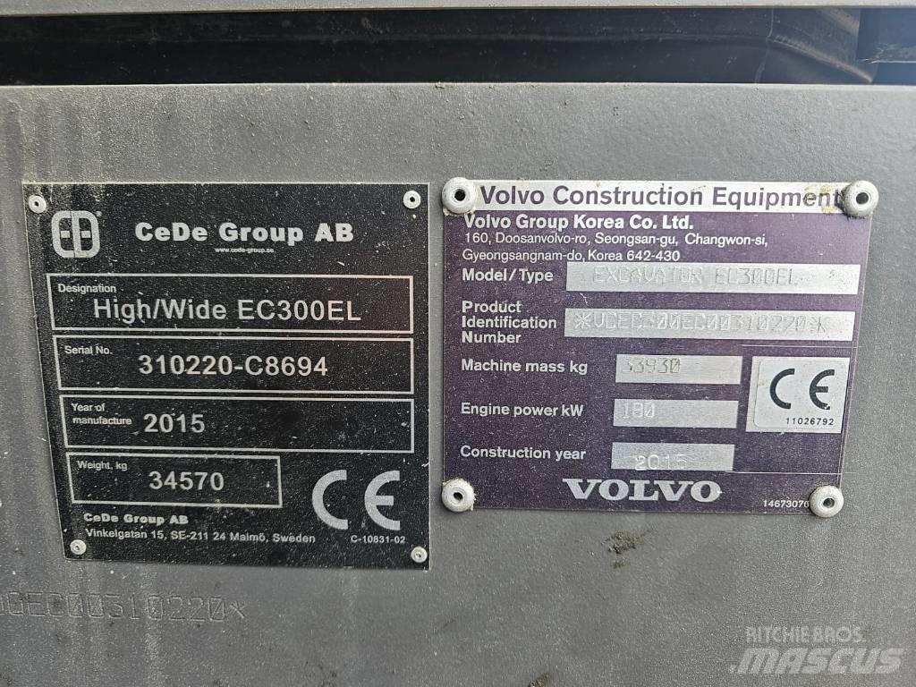 Volvo EC 300 EL حفارات زحافة