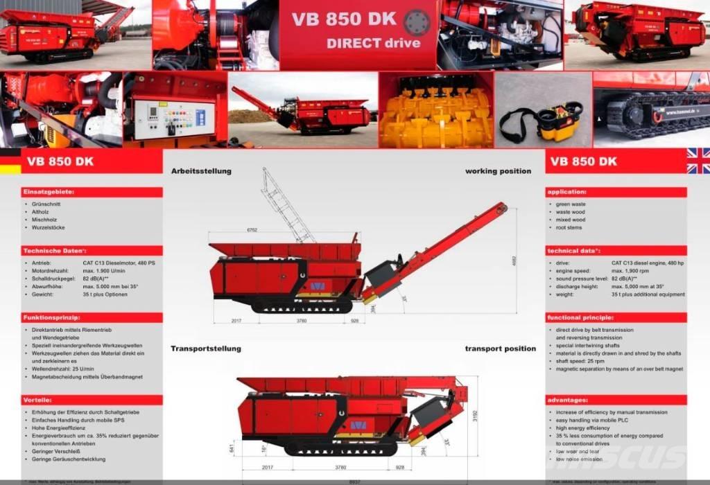 Hammel VB 850 DK آلات تمزيق المخلفات