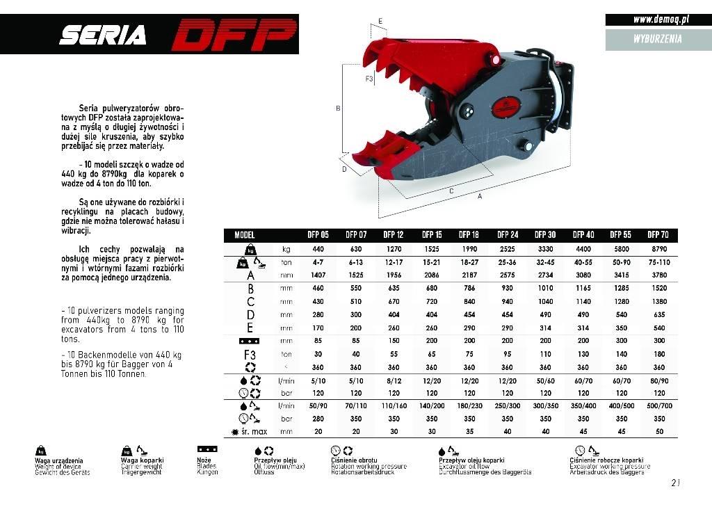  DEMOQ DFP24 جراشات البناء