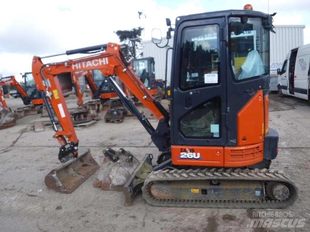 Hitachi ZX 26 U-6 حفارات صغيرة أقل من 7 طن (حفارات صغيرة)