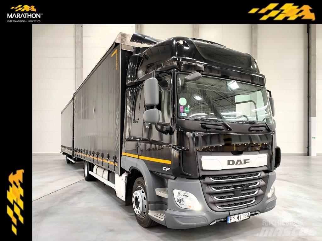 DAF CF 370 FA شاحنات بغطاء جانبي