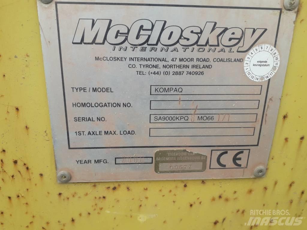 McCloskey KOMPAQ أجهزة فحص متنقلة