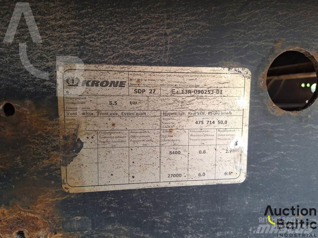 Krone SDP 27 نصف مقطورات بباب جانبي