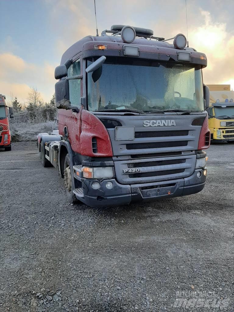 Scania P 420 شاحنات الحاويات