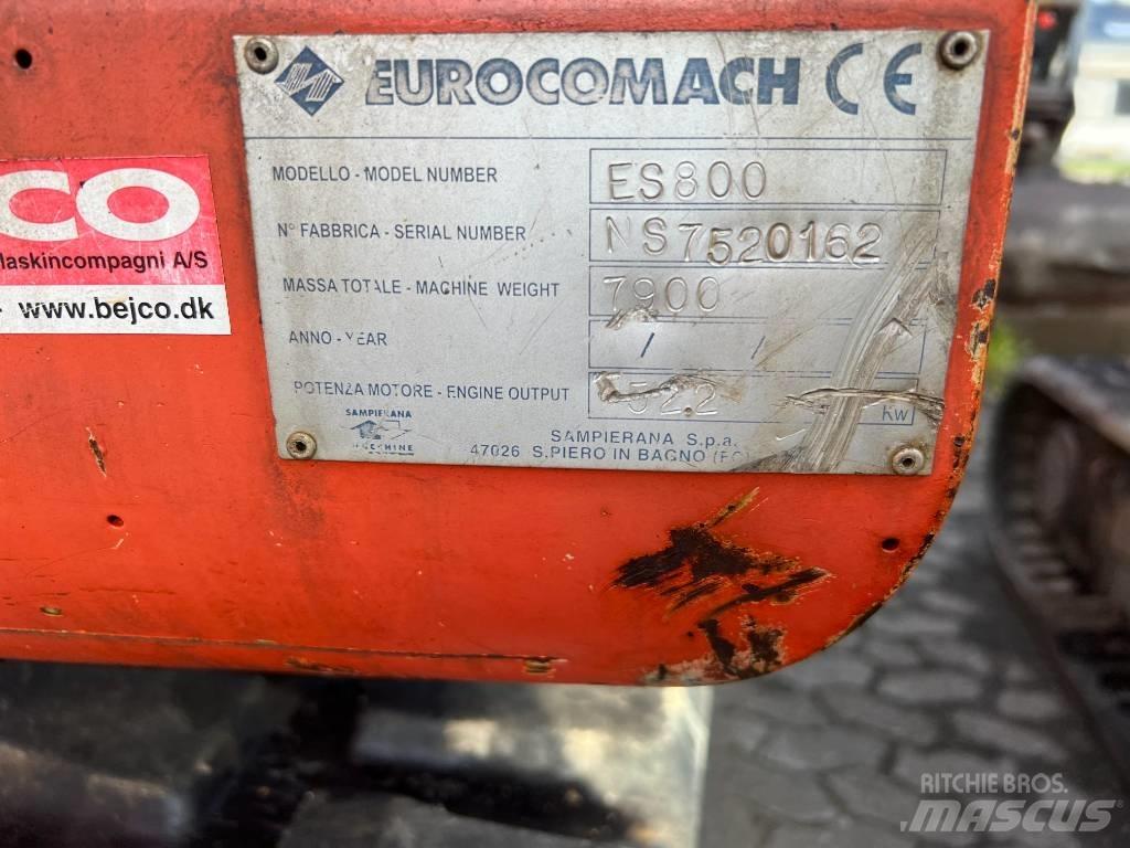 Eurocomach es800 حفارات وسط 7 طن - 12 طن