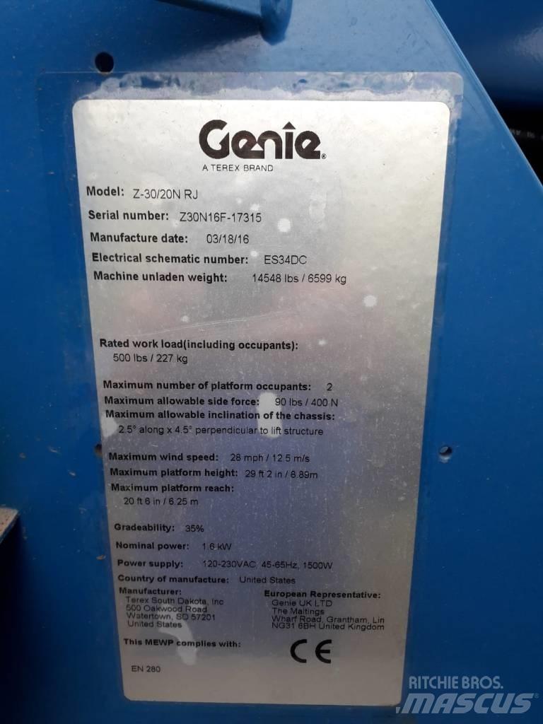 Genie Z 30/20 N RJ رافعات سلة مفصلية