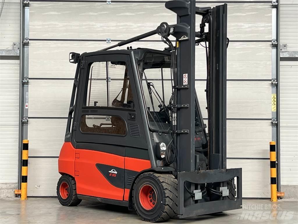 Linde E35L-01 شاحنات ذات رافعات شوكية تعمل بالكهرباء