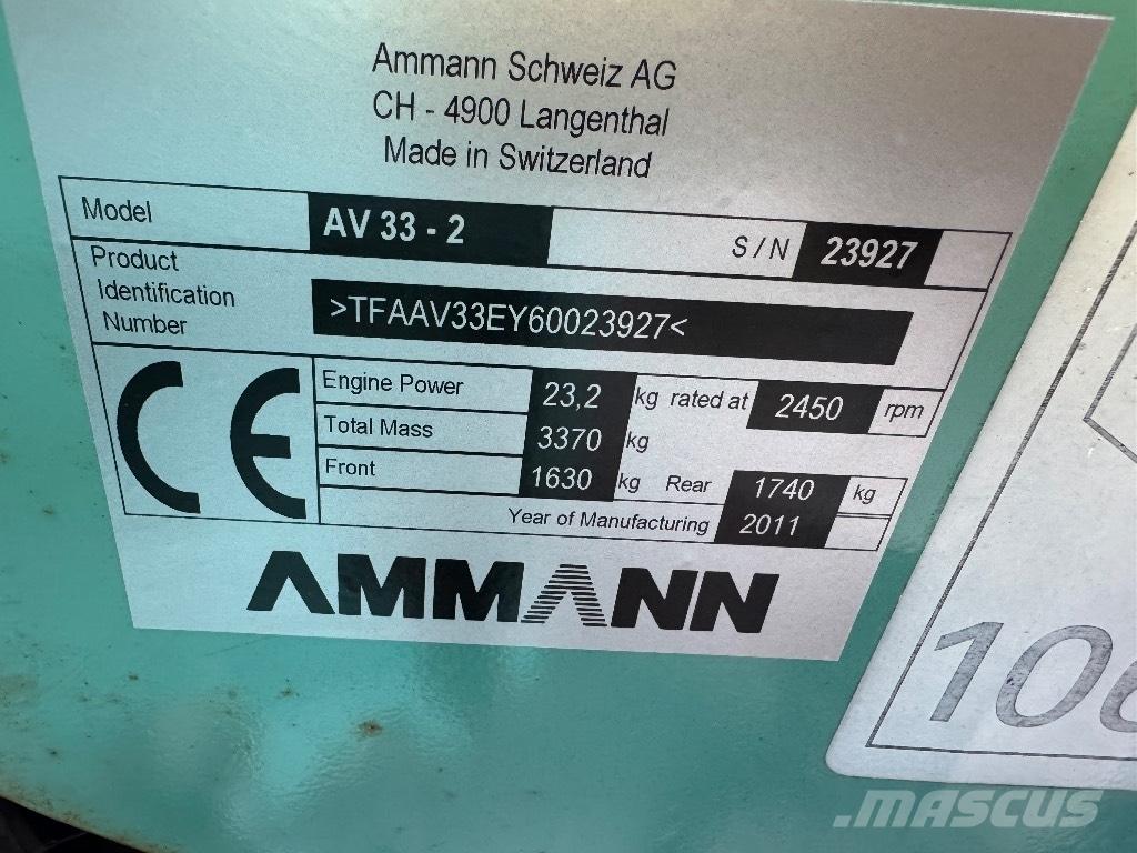 Ammann AV 33-2 مداحل ثنائية الاسطوانة