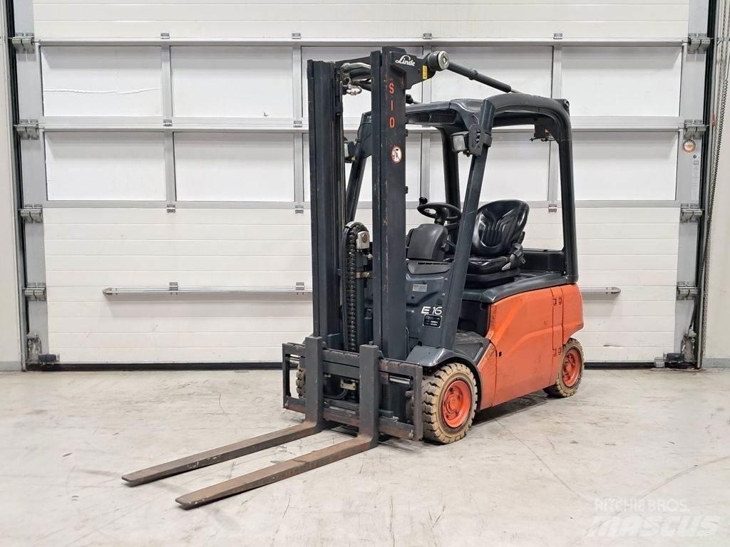 Linde E16P-01 شاحنات ذات رافعات شوكية تعمل بالكهرباء