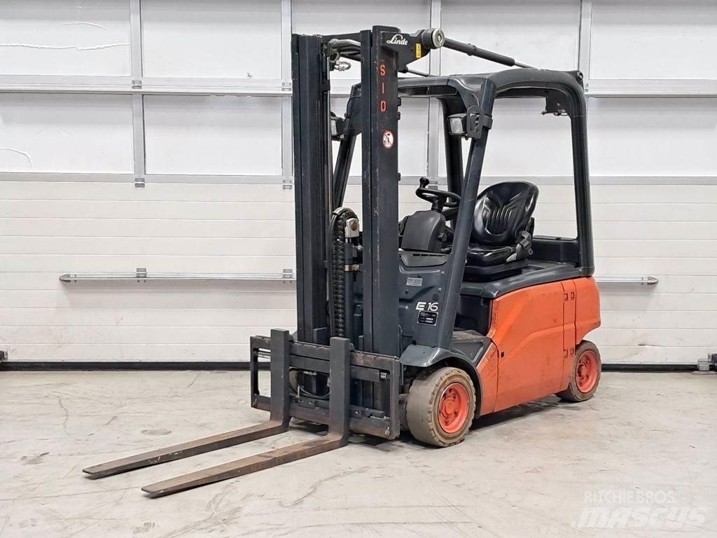 Linde E16P-01 شاحنات ذات رافعات شوكية تعمل بالكهرباء