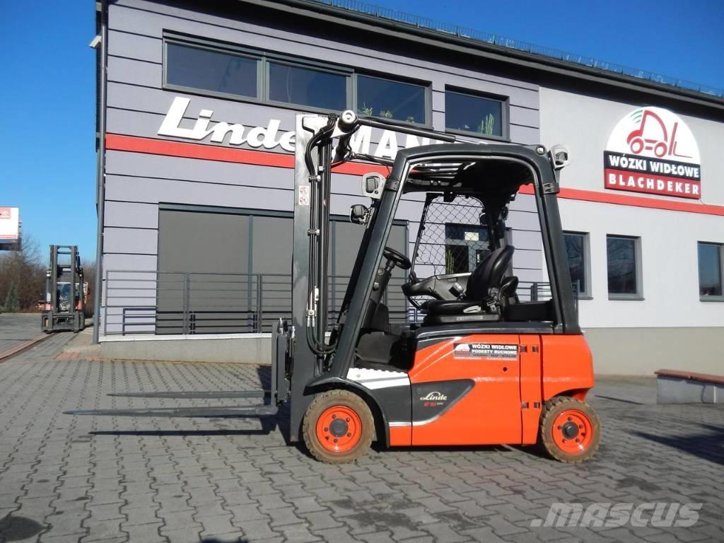 Linde E16P-02 شاحنات ذات رافعات شوكية تعمل بالكهرباء