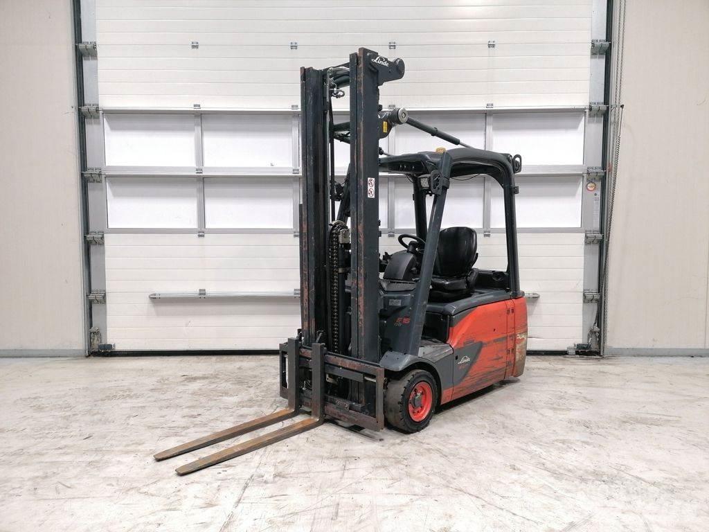 Linde E16L-02 شاحنات ذات رافعات شوكية تعمل بالكهرباء