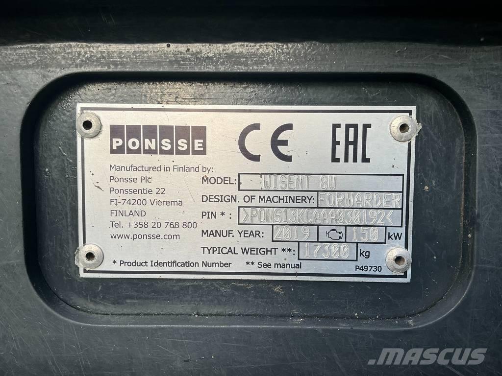 Ponsse Wisent 8W شاحنات