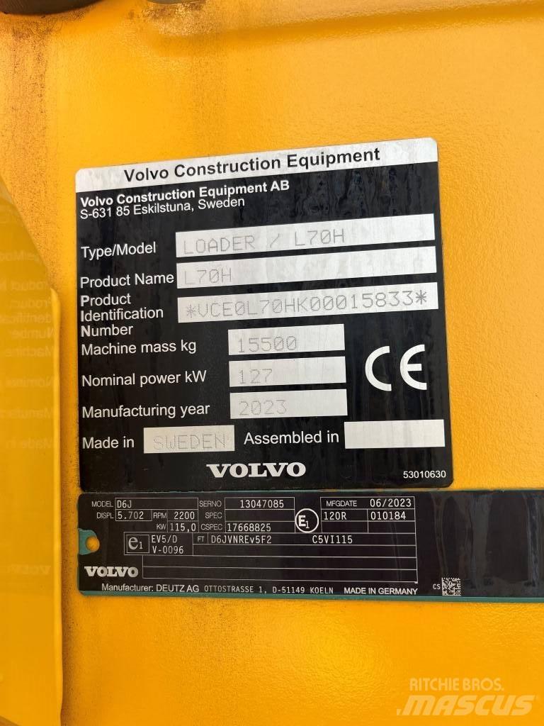Volvo L70H لوادر بعجل