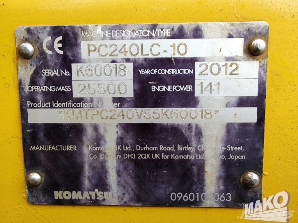 Komatsu PC 240 LC-10 حفارات زحافة