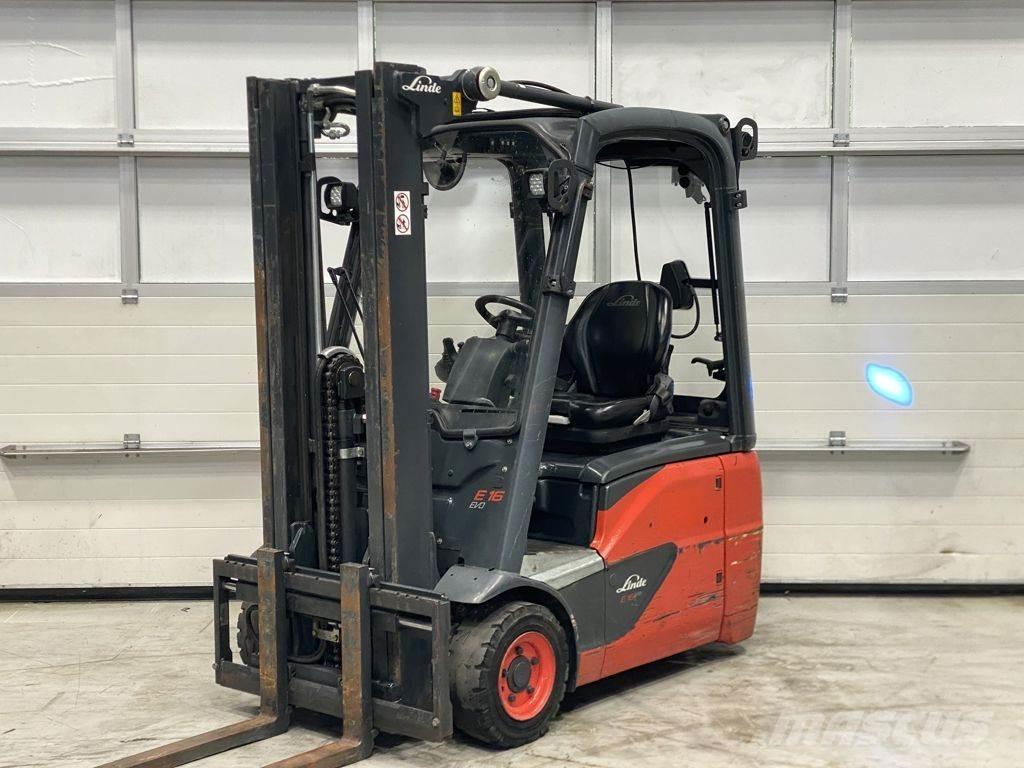 Linde E16C-02 شاحنات ذات رافعات شوكية تعمل بالكهرباء
