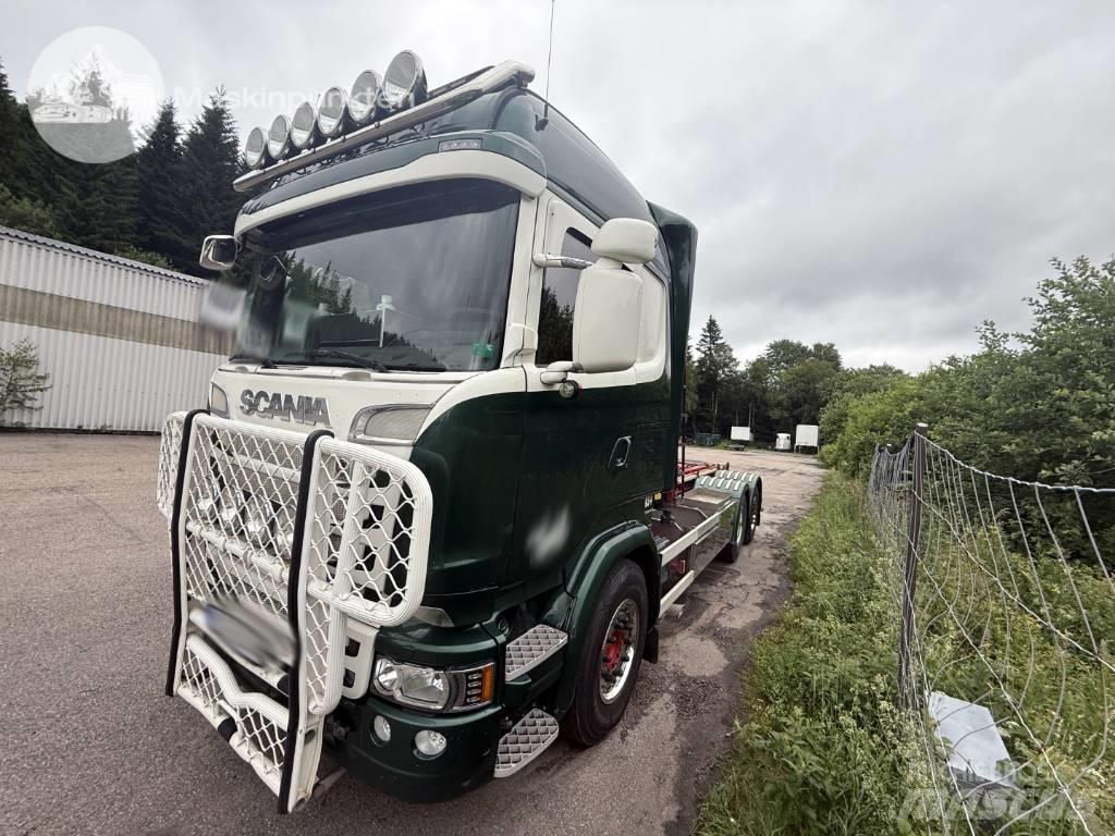 Scania R 520 LB شاحنات الرافعات الخطافية