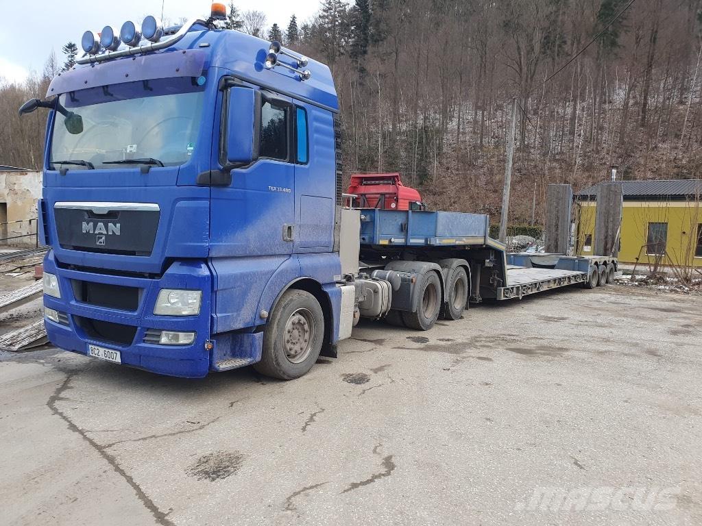 MAN TGX 33.480 نصف مقطورة مسطحة منخفضة