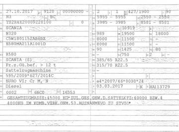 Scania R 580 وحدات الجر
