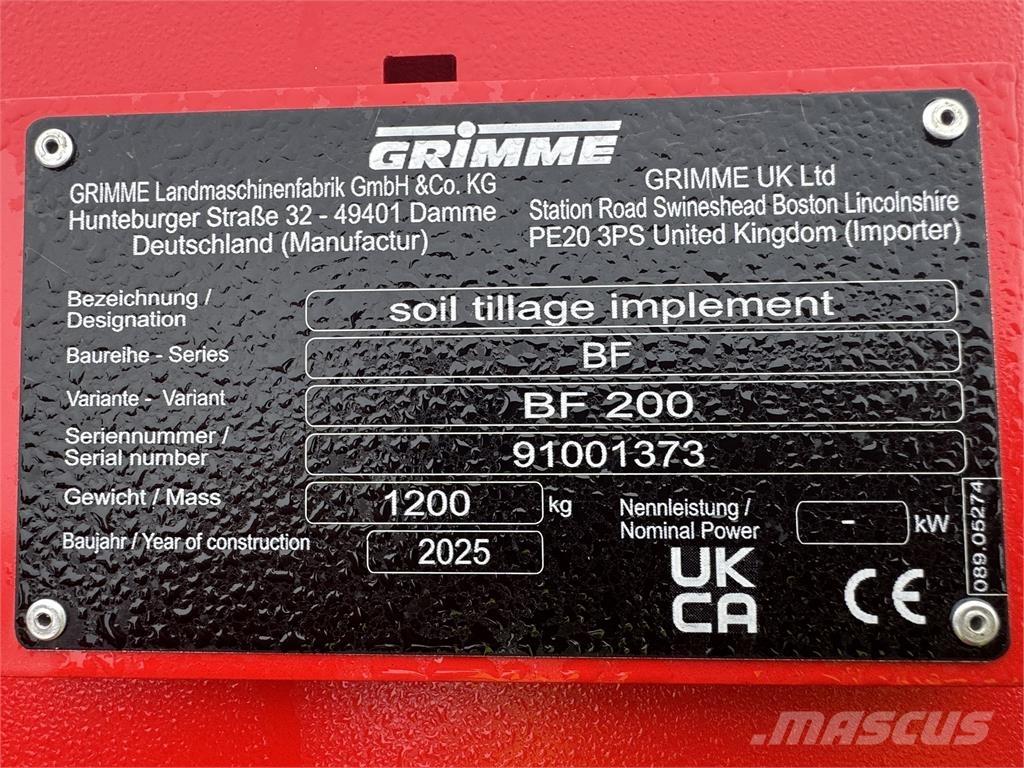 Grimme BFL200 ماكينات زراعية أخرى