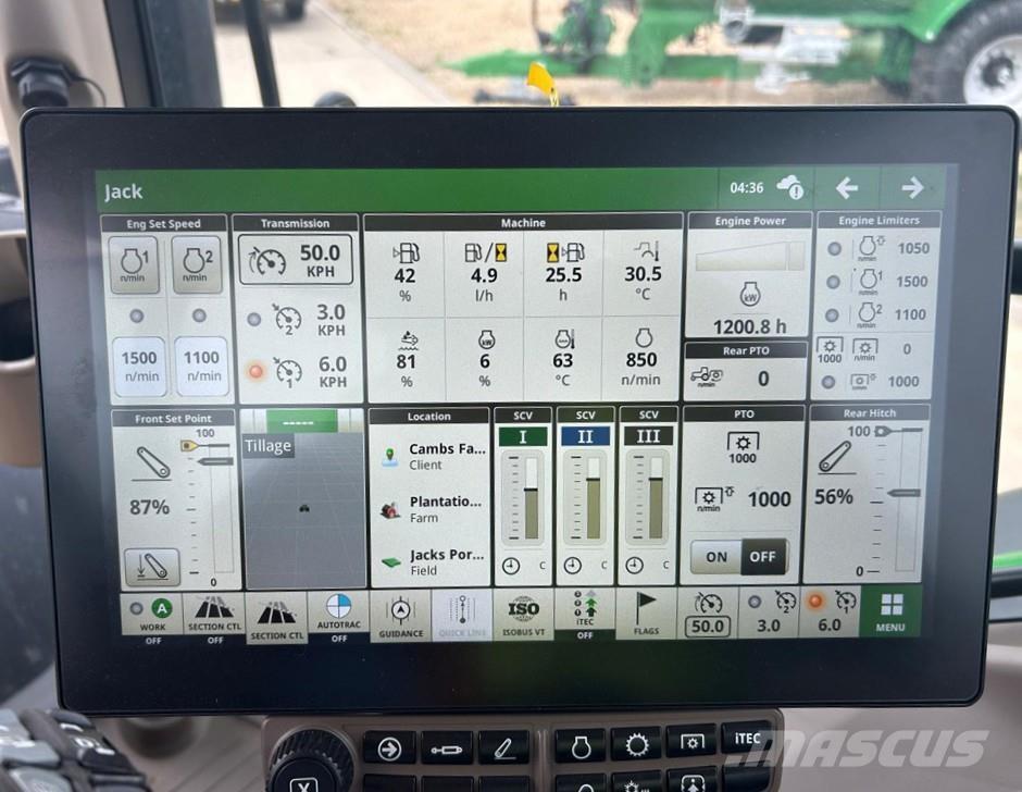 John Deere 6R185 الجرارات